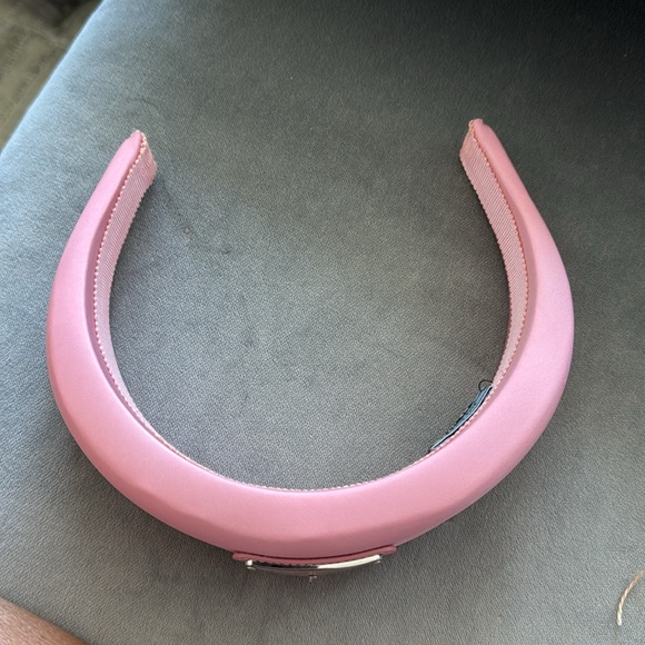 Prada pink re-nylon headband (normal width); worn 2x - Picture 4 of 7